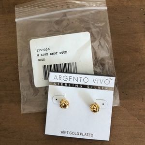 Agento Vivo Love Knot Stud NWT